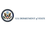 Logo officiel du Département d'État des États-Unis pour la sécurité et la diplomatie.